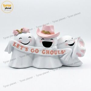 Goblin & Ghoul Let’s Go Ghouls Cowgirl Pink Halloween Figurine Set - READ